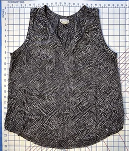 Converse One Star 100% Rayon Black & White Tank Top - Size Medium - Picture 1 of 6