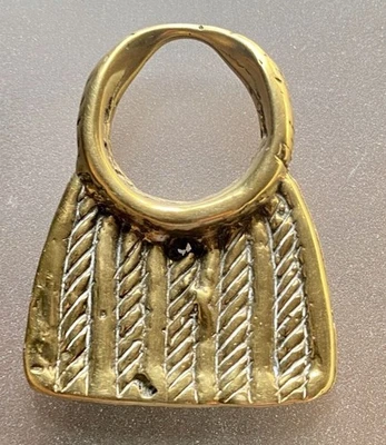 Винтажный кулон из тяжелой латуни - Изображение 1 из 4