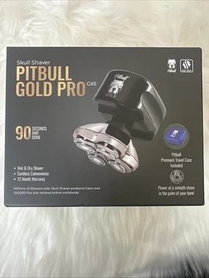 Afeitadora eléctrica Skull Pitbull Gold Pro afeitadora giratoria - PBG4X Foto 1 de 4