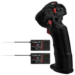 HOTRC DS-4A 2.4G 4 Channel Single Hand RC Radio Transmitter with 4CH Receiver... - Picture 1 of 8