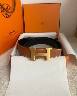 Cinturón de cuero marrón Hermes talla 42"/105 Foto 1 de 4