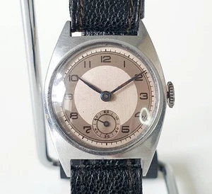 Vintage Unbranded Military Style Ladies Watch Mechanical Champagne Dial Working - Picture 1 of 17