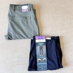 BRAND NEW - Lot of 2 - Greg Norman Men’s Chino Pant Stretch Waist - Size 30X32 - Picture 1 of 6
