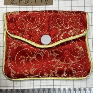 Kleine rote/goldene Geldbörse, weicher Stoff - sehr süß - kostenloser Versand - Bild 1 von 4