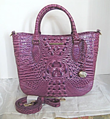 Brahmin - Small Lena Satchel - Dewberry Melbourne - Image 1 of 4