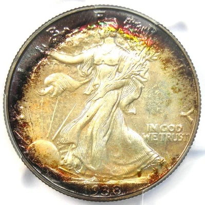 1938 Proof Walking Liberty Half Dollar 50C Coin. PCGS PR68 (PF68). $18,500 Value - Image 1 of 4