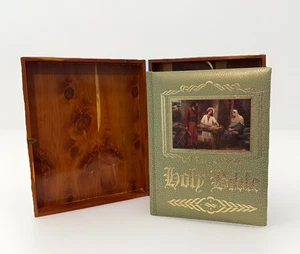 Holy Bible King James Keepsake Edition, 1976 con caja de madera - Imagen 1 de 8