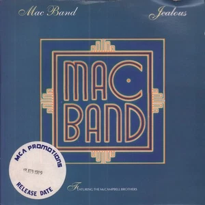 Mac Band Featuring the McCampbell Brothers Jealous 7" vinyl UK MCA 1988 pic - Picture 1 of 3
