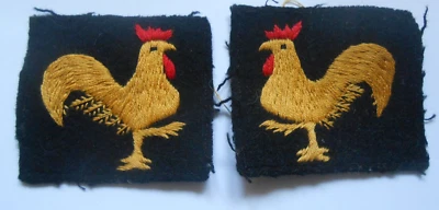 40th Infantry  Division woven    pair cloth formation signs military  patches - Image 1 of 4