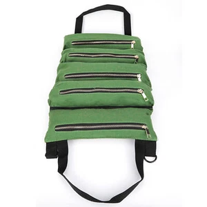 Portable Canvas Spanner Wrench Tool Roll Up Storage Bag Organizer Pouches Case - Picture 1 of 10