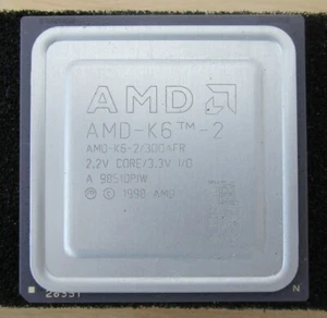 AMD K6-2/300 AFR 300MHz Sockel 7 / Super Sockel 7 Prozessor CPU - Bild 1 von 3