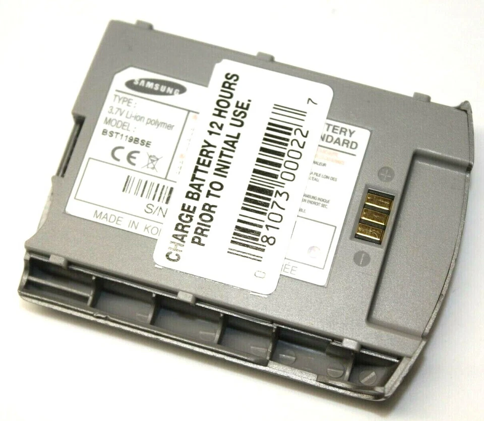 Batería de polímero de iones de litio estándar de repuesto Samsung BST119BSE 3,7 V para SPH-i500 Foto 1 de 1