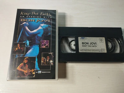 BON JOVI an Evening With Keep The Faith Mtv 1993 - VHS Kassette Tape Esp - Bild 1 von 4
