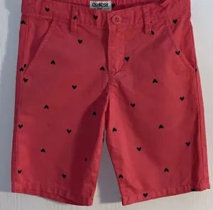 Oshkosh B’Gosh Little Girl’s Sz 5 Shorts Pink 100% Cotton Adjustable Waist EUC - Picture 1 of 10