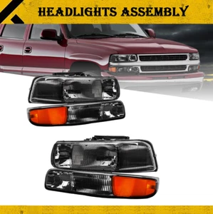 Faros de humo para 99-02 Chevy Silverado 1500 2500 3500 00-06 Tahoe Suburban - Imagen 1 de 10