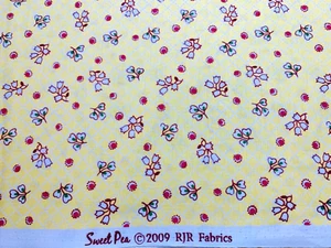 1 FQ 1930s 30s Repro Lilies of the Valley & Berries Cotton Fabric RJR - Picture 1 of 4