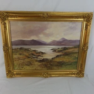 Gerald Walby Morvern Mountains Argyll Gemälde Öl auf Leinwand im verzierten Rahmen - Bild 1 von 19