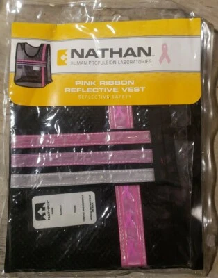 Nathan Breast Cancer Awareness Tri-Color Reflective Safety Vest One Size - Image 1 of 2