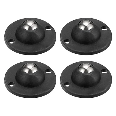4x Kleber Mini Laufräder Drehbar Universal Lenkrolle 360° Drehung (Schwarz) - Bild 1 von 4