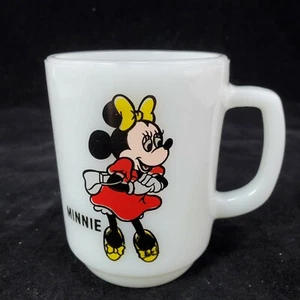 Vintage Fire King Minnie Mouse Pepsi Cup Mug Anchor Hocking - Picture 1 of 10