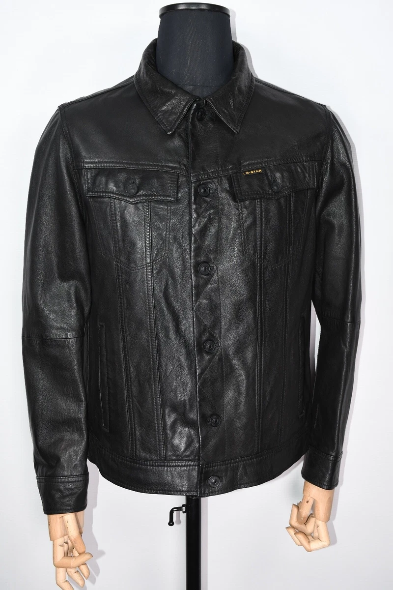g star raw leather jacket products for sale | eBay