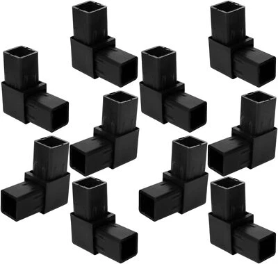 Connecteur de Tube carré, raccords de Tube, connecteur à 2 voies, 10 pièces - Photo 1/4