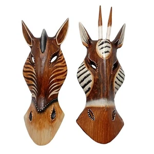 Montaje en Pared Decoración Animales Máscaras Decorativas Cabeza de Caballo Safari Set03 Antílope - Imagen 1 de 12