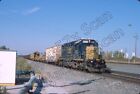 Original Slide- Csxt Sd40-2 8853 & Mofw Train At Gary, In. 10/22