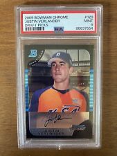 2005 Bowman Draft Picks & Prospects Chrome #BDP129 Justin Verlander RC PSA 9