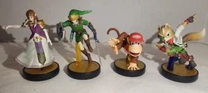 Nintendo Amiibo Lot of 4 Zelda, Link, Diddy Kong, Fox McCloud Wii U 3DS Switch - Picture 1 of 6