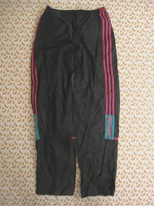 Pantalon Adidas Noir et rouge coupe vent pluie années 80 Oldschool - 180 / L - Picture 1 of 6