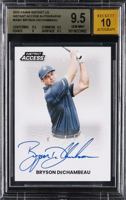 2025 PANINI INSTANT LIV INSTANT ACCESS AUTOS #IABC BRYSON DECHAMBEAU BGS 9.5 - Image 1 of 2