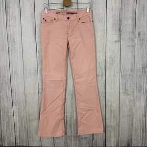 Abercrombie & Fitch pantaloni in velluto a coste rosa dritti vita bassa vintage Y2K - Foto 1 di 7