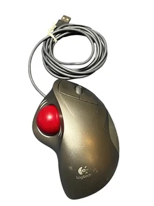 Vintage NOS Logitech TrackMan Wheel USB Optical Trackball Mouse - Picture 1 of 2