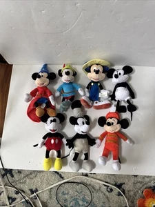 Disney MICKEY THROUGH THE YEARS 8" Plush Set SPECIAL EDITION 90 Years Of Magic - Picture 1 of 5