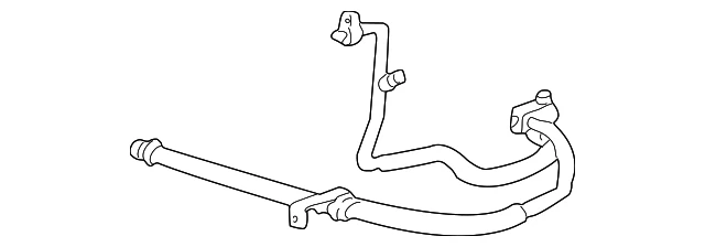 Conjunto de manguera y tubo genuino Ford XW4Z-19D734-BA Foto 1 de 3