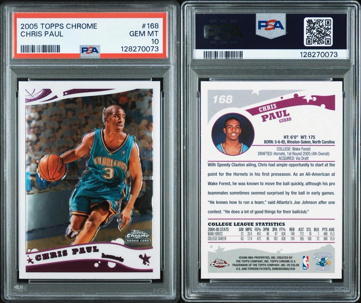 Chris Paul Basketball Grade 10 Rookie Sports Trading Cards