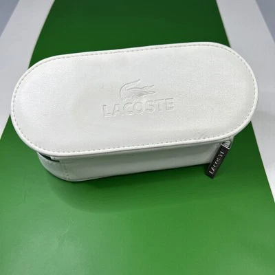 Estuche para gafas Lacoste Gafas de sol Cuero Cremallera Estuche rígido Blanco Cremallera Foto 1 de 4