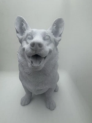 "Linda estatua de perro Corgi decoración del hogar 6,5"" estatuilla de corgi galés arte de acento" Foto 1 de 4