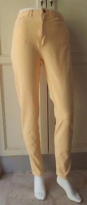 American Apparel The Skinny Stretch Jeans Mid Rise (Pastel Yellow) Size-30/31 - Picture 1 of 6