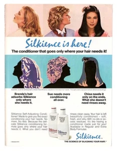 vintage 1980s magazine print ad Silkience Self-Adjusting Conditioner sexy girls - Picture 1 of 1