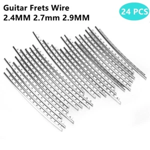 24x Chitarra Tasti Filo Tastiera Nickel Argento 2.4 \2.7\ 2.9MM Strumento Cheap - Foto 1 di 9
