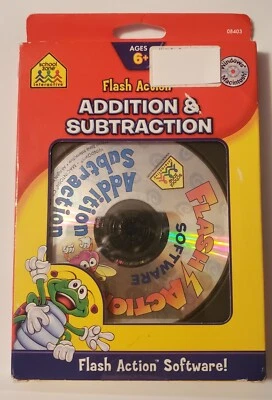 Addition Subtraction Flash Action Software PC CD ROM WIN/MAC new - Image 1 of 4