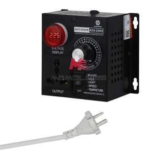 AC 110V-220V variabler Spannungsregler Drehzahl Motor Lüfter Dimmer Controller 4000 W - Bild 1 von 12