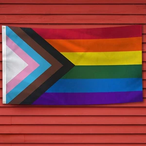 60x90cm Gay Pride Striped Flag LGBTQ+ Rainbow Flag for Gay Lesbian Transgender - Picture 1 of 7