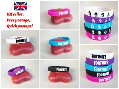 Fortnite Gaming rubber wristbands kids birthday party favours bag fillers UK - Image 1 of 3