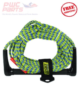 SEACHOICE Water Ski Rope 1 Section 75' Replaces AHSR-75 Green Yellw Handle 86731 - Picture 1 of 1