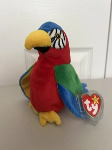 1997/1998 Ty Beanie Baby Original Jabber the Parrot With Tag Errors - Picture 1 of 9