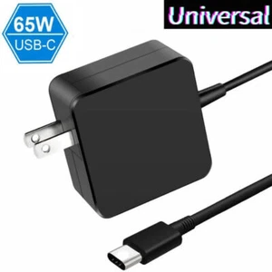65W Laptop Charger w/ Cord USB-C AC Wall Adapter For Lenovo ASUS MacBook Pro - Picture 1 of 8
