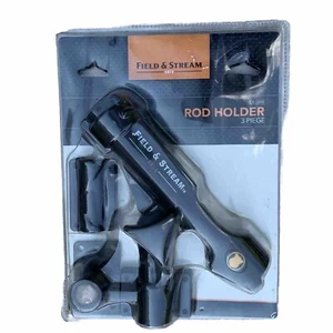 Field & Stream Deluxe Fishing 3 Piece Rod Holder Gunnel /rail Mount New In Box - Picture 1 of 5
